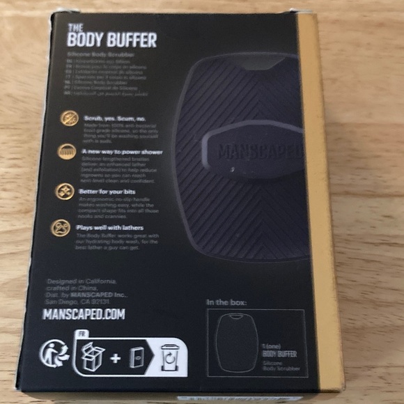 Manscaped The Body Buffer Silicone Scrubber. Brand new in box. - Picture 2 of 4
